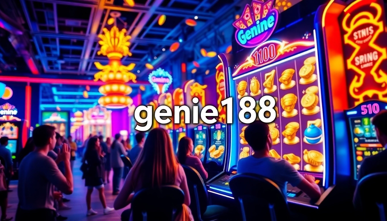 Experience thrilling wins with genie168 slot machines displaying dazzling graphics.