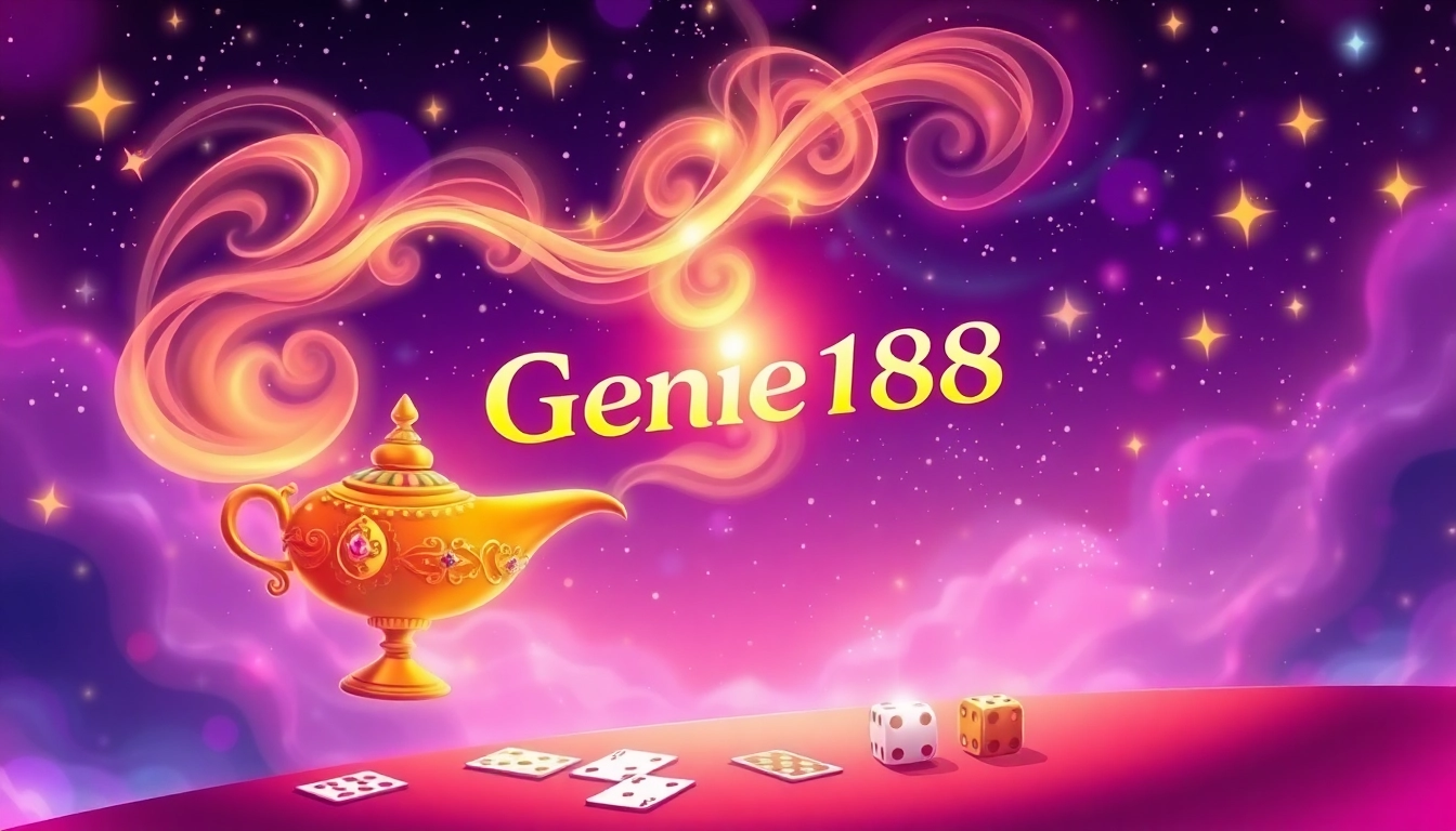 Experience the captivating moment where Genie168 illuminates the night with a magical genie lamp.