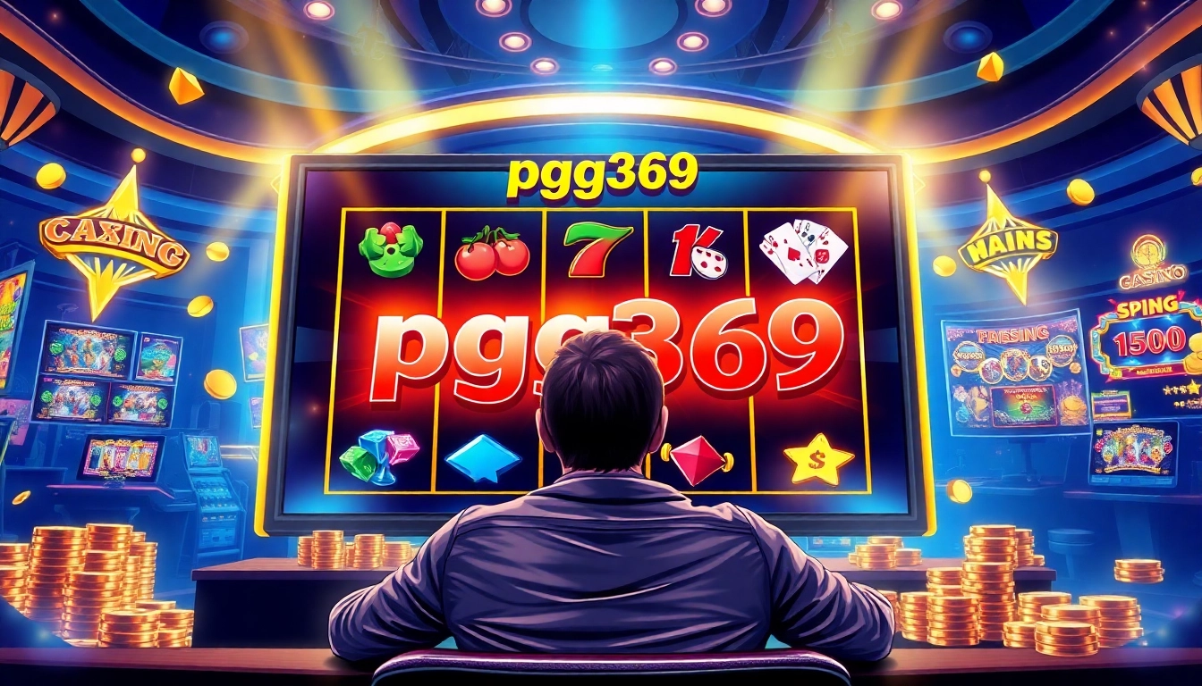 Experience the thrilling pgg369 slot game interface with colorful symbols and high-paced action.