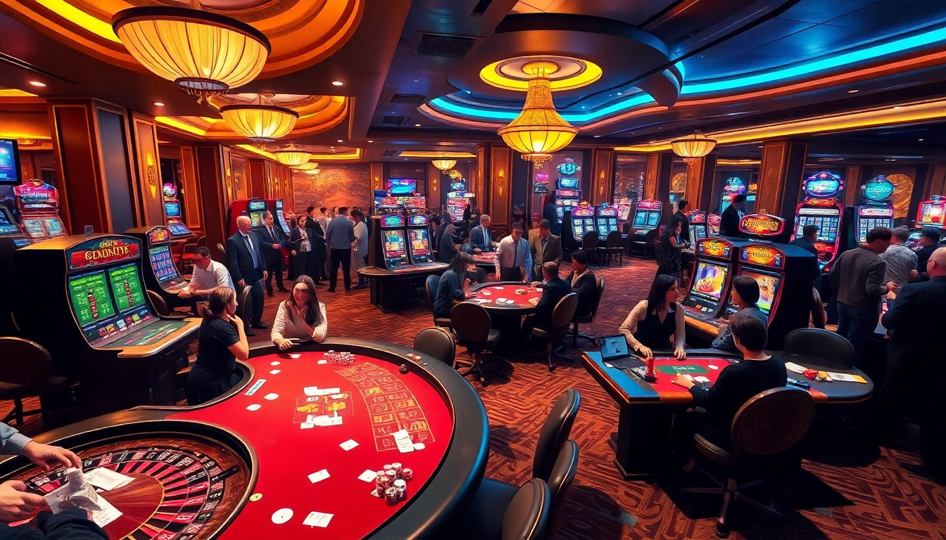 Experience the thrill of casinos with https://rr88e2.com/ where energetic players win at poker amidst dazzling lights.