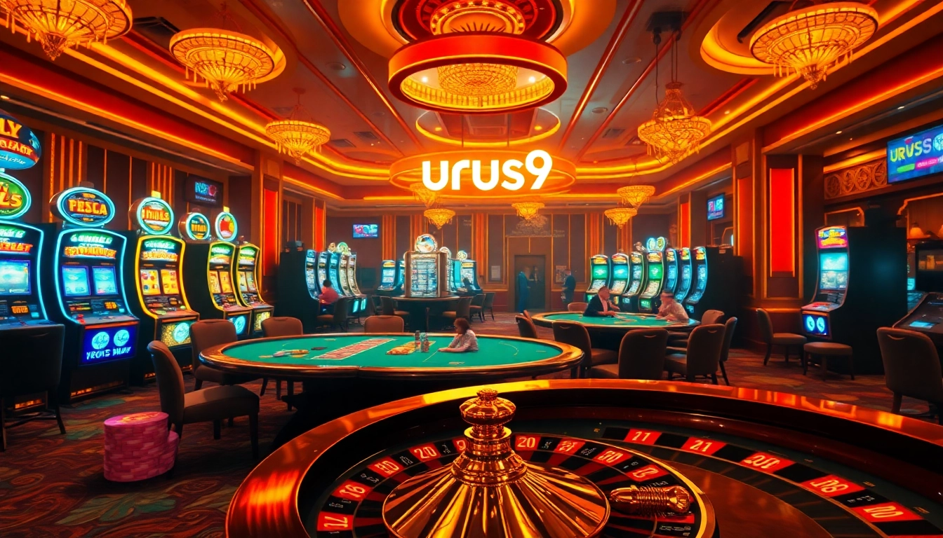 Experience the thrill of a poker night at the casino with urus9 chips in play, illuminating the excitement of gambling.