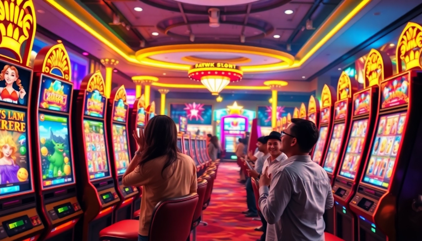 Rasakan sensasi kemenangan di situs slot gacor dengan pemain merayakan keberhasilan mereka di mesin slot.